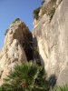 climbing at La Creveta - Main wall