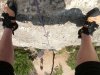 climbing at Les Perxes - Hairpin wall