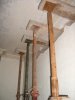 props in place in front room